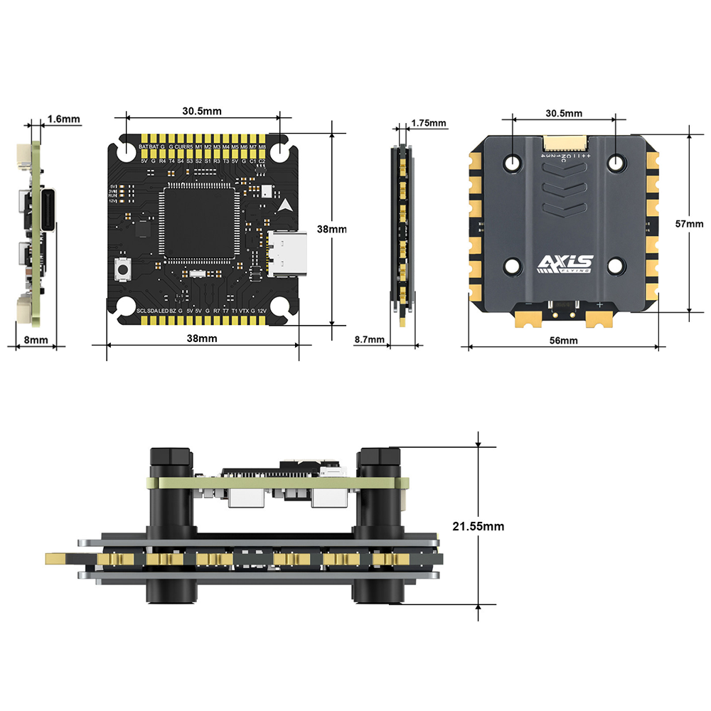 Axisflying Argus Pro ECO F722  - Drone Gimbal Controller 리뷰 및 가격