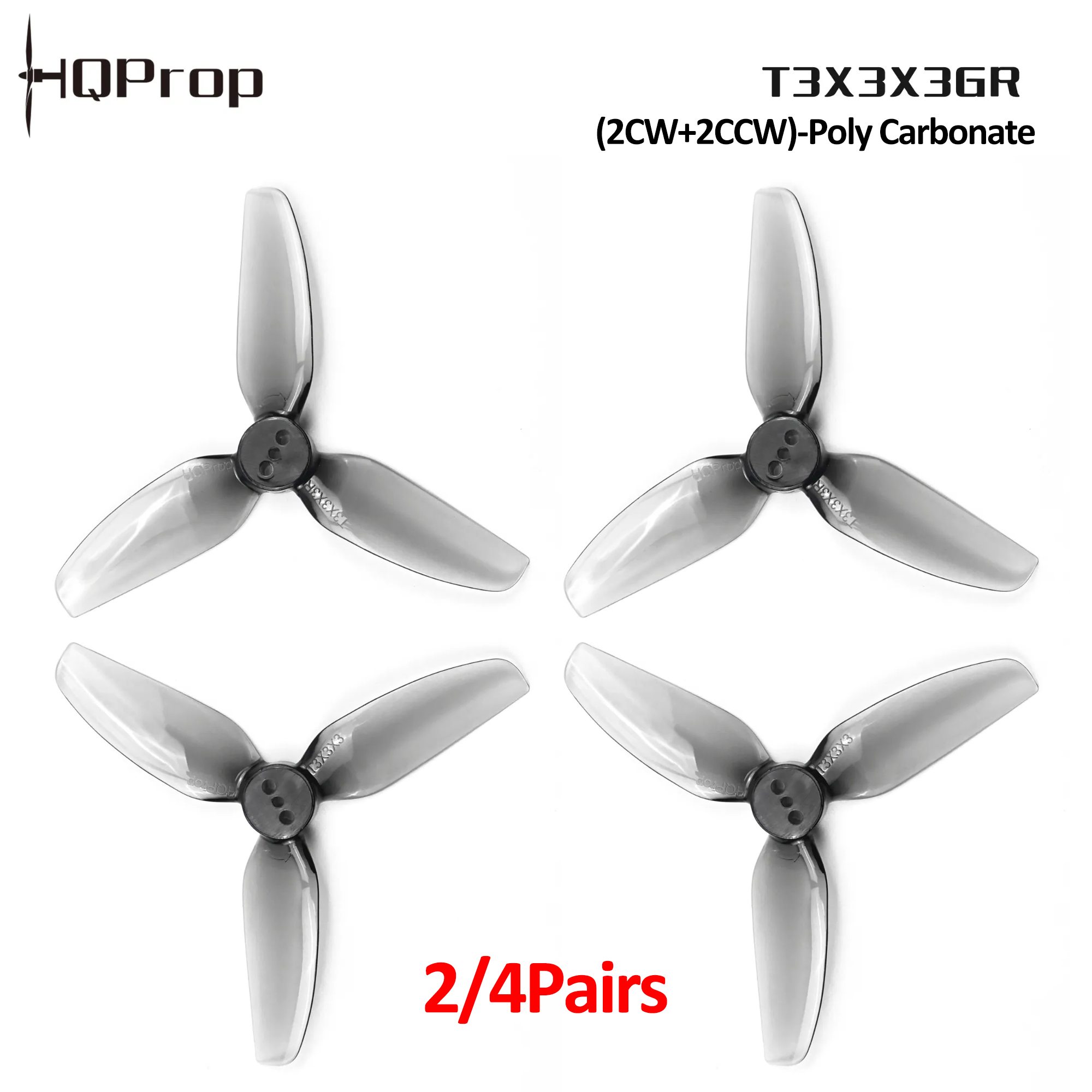 2/4개 세트 HQProp T3X3X3GR 프로펠러,  - Drone Gimbal Controller 리뷰 및 가격